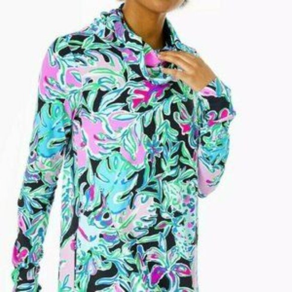 Lilly Pulitzer LilShield UPF 50+ Dress in Onyx Let’s Get Wild Print Size… - Picture 2 of 14